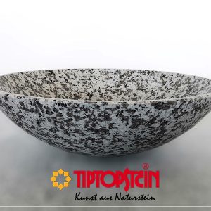 Waschbecken, Granit, Snow White, D43x13cm, poliert
